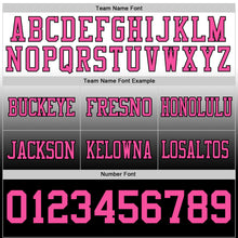 Load image into Gallery viewer, Custom White Pink-Black Authentic Fade Fashion Football Jersey