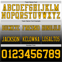 Load image into Gallery viewer, Custom White Gold-Black Authentic Fade Fashion Football Jersey