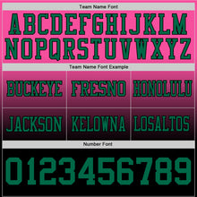 Load image into Gallery viewer, Custom Pink Kelly Green-Black Authentic Fade Fashion Football Jersey