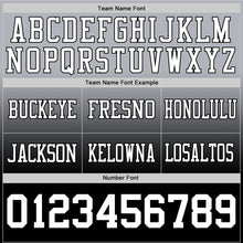 Charger l'image dans la galerie, Custom Gray White-Black Authentic Fade Fashion Football Jersey