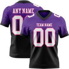 Laden Sie das Bild in den Galerie-Viewer, Custom Purple White Black-Pink Authentic Fade Fashion Football Jersey