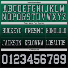 Загрузить изображение в средство просмотра галереи, Custom Kelly Green Gray-Black Authentic Fade Fashion Football Jersey