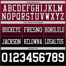 Загрузить изображение в средство просмотра галереи, Custom Maroon White-Black Authentic Fade Fashion Football Jersey