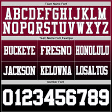 Load image into Gallery viewer, Custom Maroon White Black-Gray Authentic Fade Fashion Football Jersey