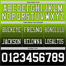 Laden Sie das Bild in den Galerie-Viewer, Custom Neon Green White-Black Authentic Fade Fashion Football Jersey