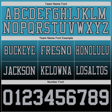 Загрузить изображение в средство просмотра галереи, Custom Panther Blue Gray-Black Authentic Fade Fashion Football Jersey