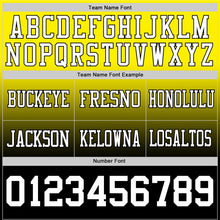 Load image into Gallery viewer, Custom Light Yellow White-Black Authentic Fade Fashion Football Jersey