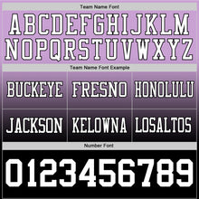 Load image into Gallery viewer, Custom Light Purple White-Black Authentic Fade Fashion Football Jersey