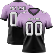 Load image into Gallery viewer, Custom Light Purple White-Black Authentic Fade Fashion Football Jersey