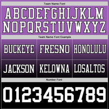 Load image into Gallery viewer, Custom Medium Purple White-Black Authentic Fade Fashion Football Jersey