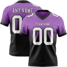 Load image into Gallery viewer, Custom Medium Purple White-Black Authentic Fade Fashion Football Jersey