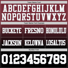 Load image into Gallery viewer, Custom Burgundy White Black-Gray Authentic Fade Fashion Football Jersey