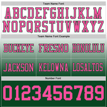 Load image into Gallery viewer, Custom White Pink-Green Authentic Fade Fashion Football Jersey