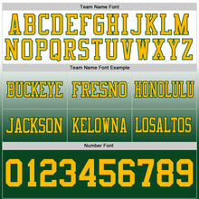 Load image into Gallery viewer, Custom White Gold-Green Authentic Fade Fashion Football Jersey