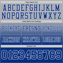 Charger l'image dans la galerie, Custom Gray Royal-White Authentic Fade Fashion Football Jersey