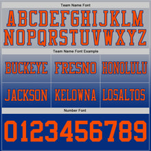 Laden Sie das Bild in den Galerie-Viewer, Custom Gray Orange-Royal Authentic Fade Fashion Football Jersey
