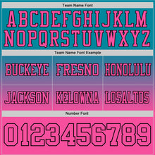 Загрузить изображение в средство просмотра галереи, Custom Teal Pink-Black Authentic Fade Fashion Football Jersey