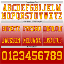 Загрузить изображение в средство просмотра галереи, Custom White Gold-Red Authentic Fade Fashion Football Jersey