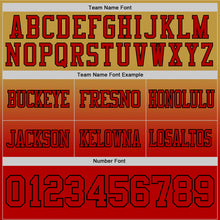 Laden Sie das Bild in den Galerie-Viewer, Custom Old Gold White-Black Authentic Fade Fashion Football Jersey