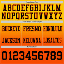 Charger l'image dans la galerie, Custom Yellow Black-Orange Authentic Fade Fashion Football Jersey