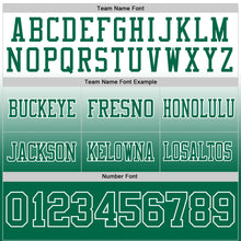 Load image into Gallery viewer, Custom White Kelly Green Authentic Fade Fashion Football Jersey