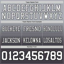 Laden Sie das Bild in den Galerie-Viewer, Custom Gray White Steel Gray-Black Authentic Fade Fashion Football Jersey