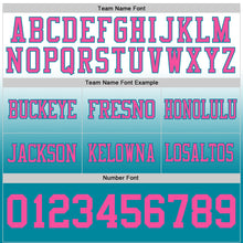 Загрузить изображение в средство просмотра галереи, Custom White Pink-Teal Authentic Fade Fashion Football Jersey