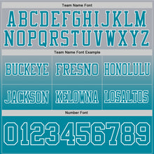 Загрузить изображение в средство просмотра галереи, Custom Gray Teal-White Authentic Fade Fashion Football Jersey