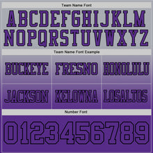 Laden Sie das Bild in den Galerie-Viewer, Custom Gray Purple-Black Authentic Fade Fashion Football Jersey