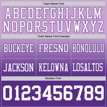 Загрузить изображение в средство просмотра галереи, Custom Light Purple White-Purple Authentic Fade Fashion Football Jersey