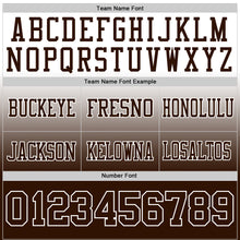 Load image into Gallery viewer, Custom White Brown Authentic Fade Fashion Football Jersey