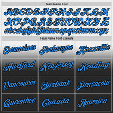 Laden Sie das Bild in den Galerie-Viewer, Custom Stitched White Powder Blue-Black Fade Fashion Sports Pullover Sweatshirt Hoodie