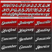 Laden Sie das Bild in den Galerie-Viewer, Custom Stitched Red White-Black Fade Fashion Sports Pullover Sweatshirt Hoodie