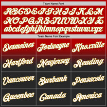 Charger l'image dans la galerie, Custom Stitched Red White Black-Old Gold Fade Fashion Sports Pullover Sweatshirt Hoodie