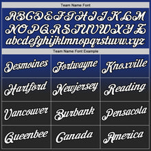 Charger l'image dans la galerie, Custom Stitched Royal White-Black Fade Fashion Sports Pullover Sweatshirt Hoodie