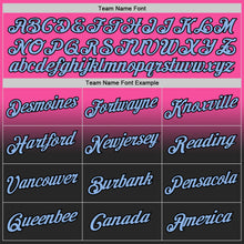 Load image into Gallery viewer, Custom Stitched Pink Light Blue-Black Fade Fashion Sports Pullover Sweatshirt Hoodie