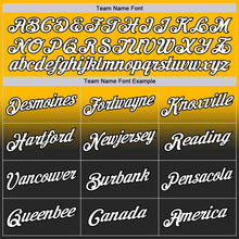 Load image into Gallery viewer, Custom Stitched Gold White-Black Fade Fashion Sports Pullover Sweatshirt Hoodie