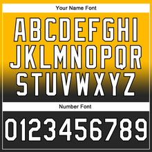 Load image into Gallery viewer, Custom Stitched Gold White-Black Fade Fashion Sports Pullover Sweatshirt Hoodie