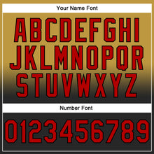 Laden Sie das Bild in den Galerie-Viewer, Custom Stitched Old Gold Red-Black Fade Fashion Sports Pullover Sweatshirt Hoodie