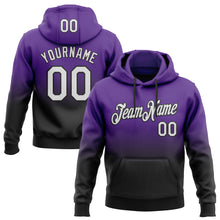 Load image into Gallery viewer, Custom Stitched Purple White-Black Fade Fashion Sports Pullover Sweatshirt Hoodie
