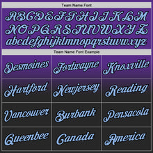 Load image into Gallery viewer, Custom Stitched Purple Light Blue-Black Fade Fashion Sports Pullover Sweatshirt Hoodie