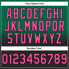 Load image into Gallery viewer, Custom Stitched Kelly Green Pink-Black Fade Fashion Sports Pullover Sweatshirt Hoodie