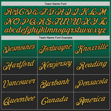 Load image into Gallery viewer, Custom Stitched Kelly Green Old Gold-Black Fade Fashion Sports Pullover Sweatshirt Hoodie