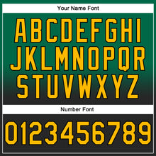 Load image into Gallery viewer, Custom Stitched Kelly Green Gold-Black Fade Fashion Sports Pullover Sweatshirt Hoodie