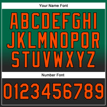 Load image into Gallery viewer, Custom Stitched Kelly Green Orange-Black Fade Fashion Sports Pullover Sweatshirt Hoodie