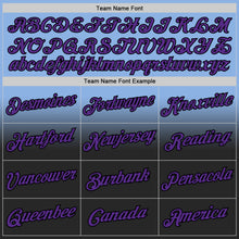 Load image into Gallery viewer, Custom Stitched Light Blue Purple-Black Fade Fashion Sports Pullover Sweatshirt Hoodie