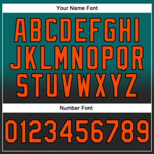 Load image into Gallery viewer, Custom Stitched Teal Orange-Black Fade Fashion Sports Pullover Sweatshirt Hoodie