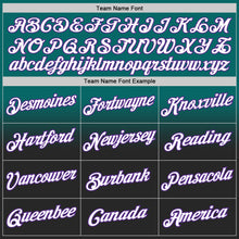 Load image into Gallery viewer, Custom Stitched Teal White Black-Purple Fade Fashion Sports Pullover Sweatshirt Hoodie