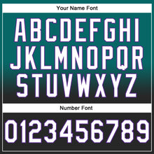 Load image into Gallery viewer, Custom Stitched Teal White Black-Purple Fade Fashion Sports Pullover Sweatshirt Hoodie