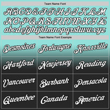 Laden Sie das Bild in den Galerie-Viewer, Custom Stitched Ice Blue White-Black Fade Fashion Sports Pullover Sweatshirt Hoodie